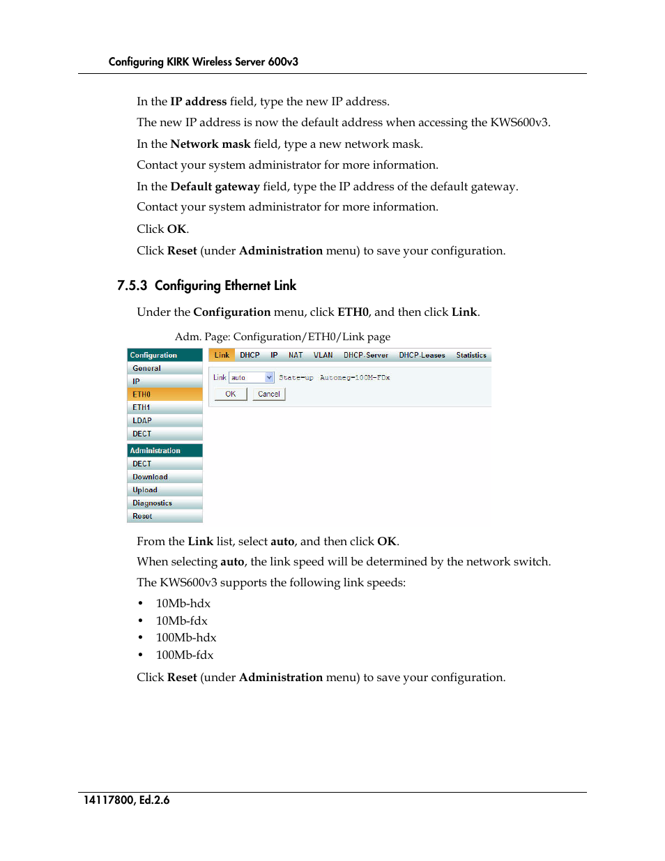 3 configuring ethernet link, Figure 21 | Polycom KIRK 14117800 User Manual | Page 86 / 220