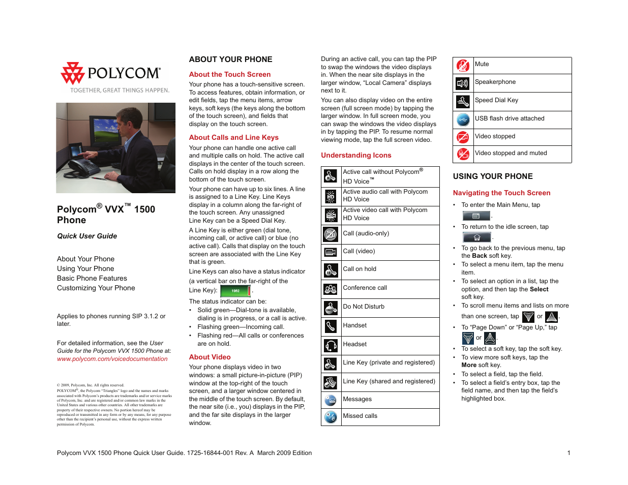 Polycom 1500 User Manual | 4 pages