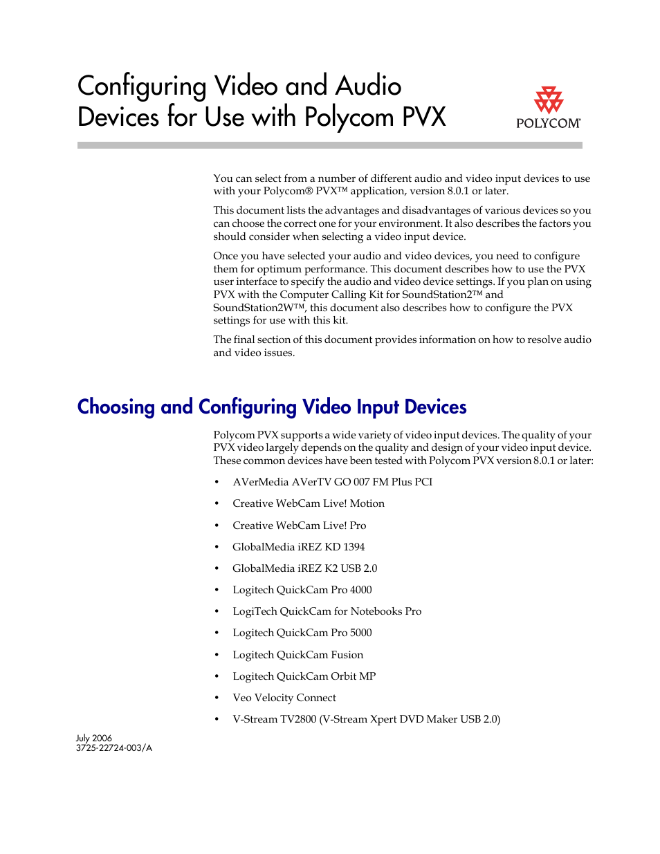 Polycom 3725-22724-003/A User Manual | 12 pages