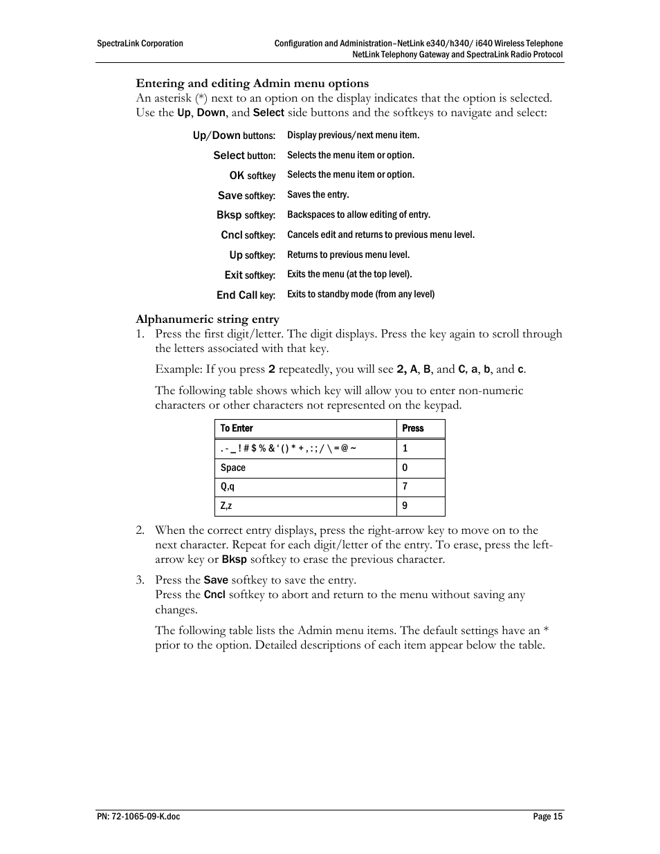 Polycom SpectraLink NetLink 72-1065-09 User Manual | Page 15 / 47