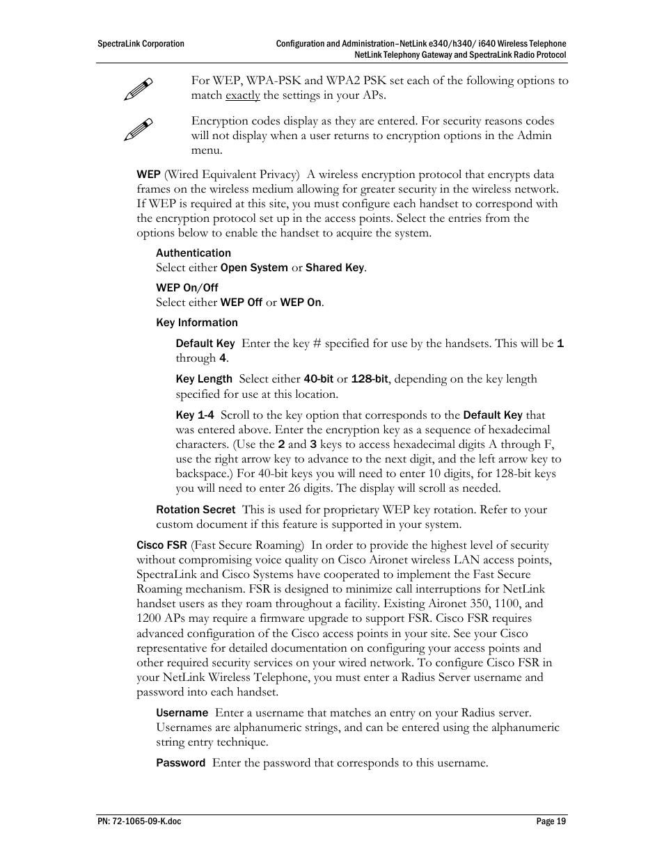 Polycom SpectraLink NetLink 72-1065-09 User Manual | Page 19 / 47