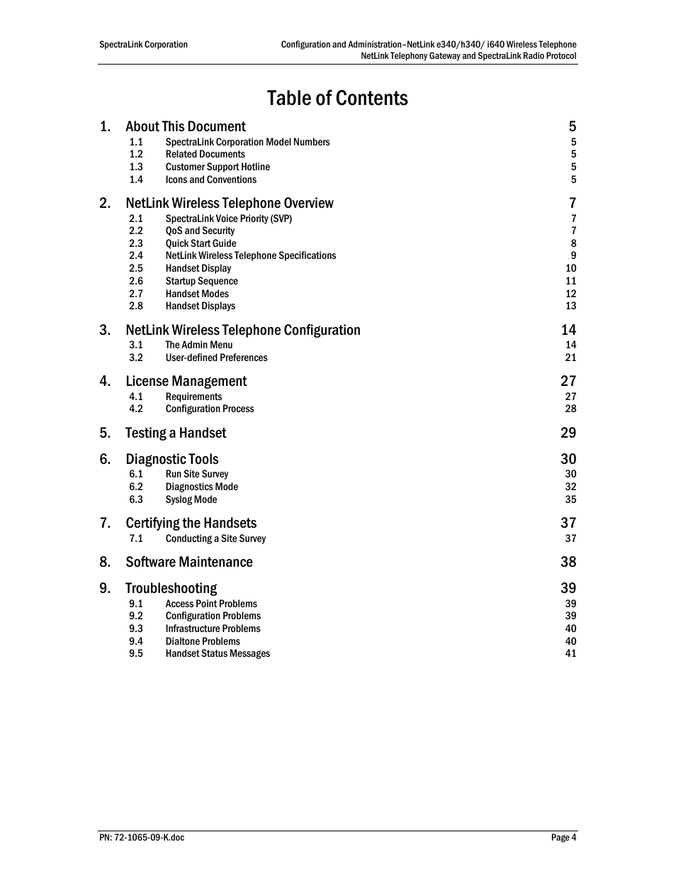 Polycom SpectraLink NetLink 72-1065-09 User Manual | Page 4 / 47