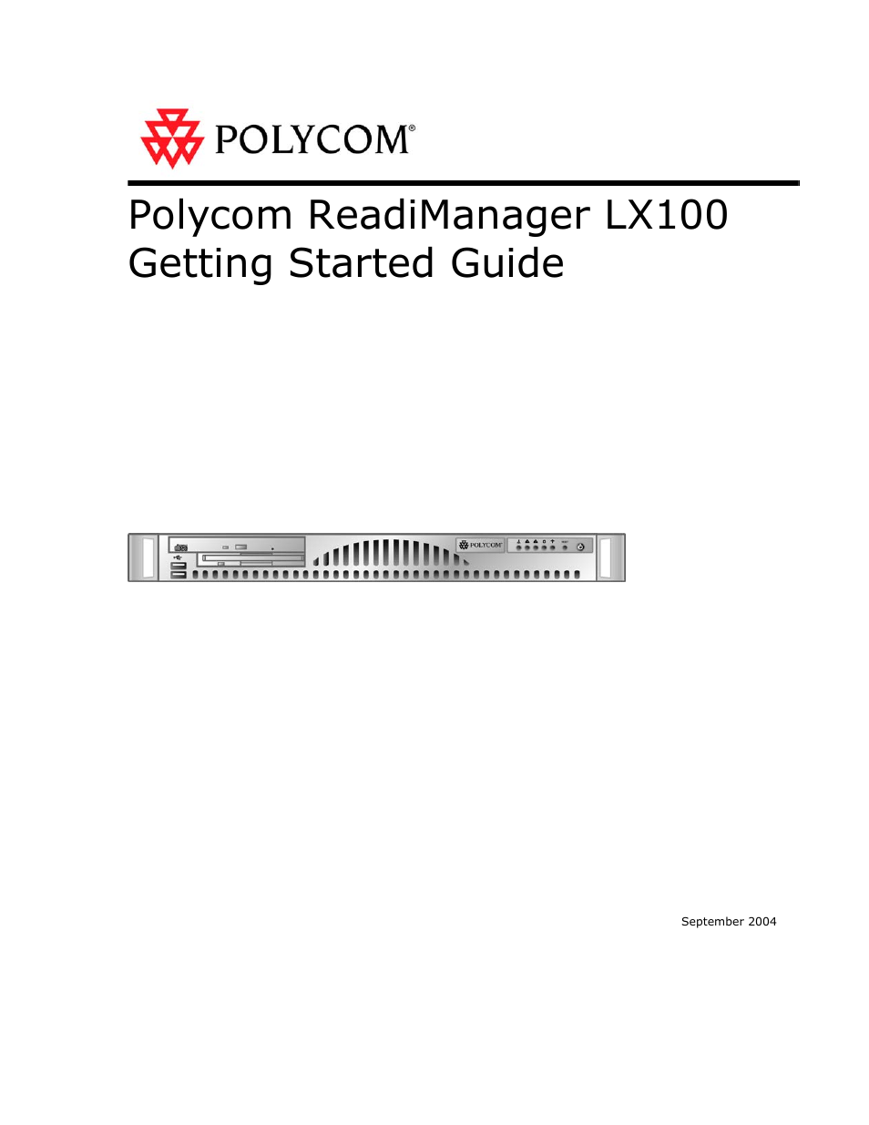 Polycom READIMANAGER LX100 User Manual | 20 pages