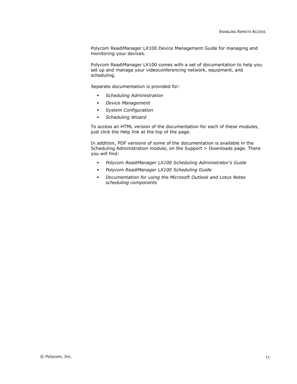 Polycom READIMANAGER LX100 User Manual | Page 13 / 20