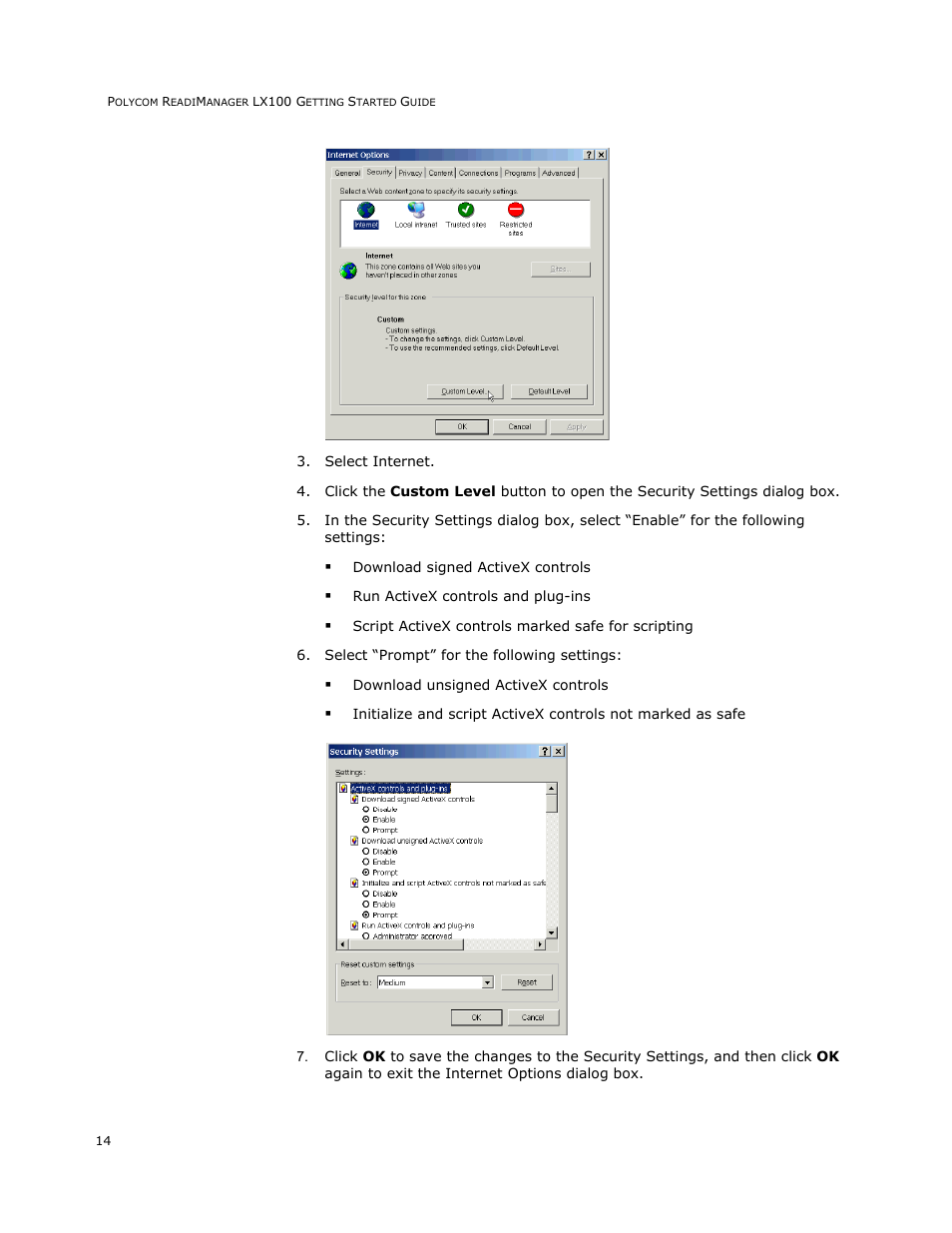 Polycom READIMANAGER LX100 User Manual | Page 16 / 20