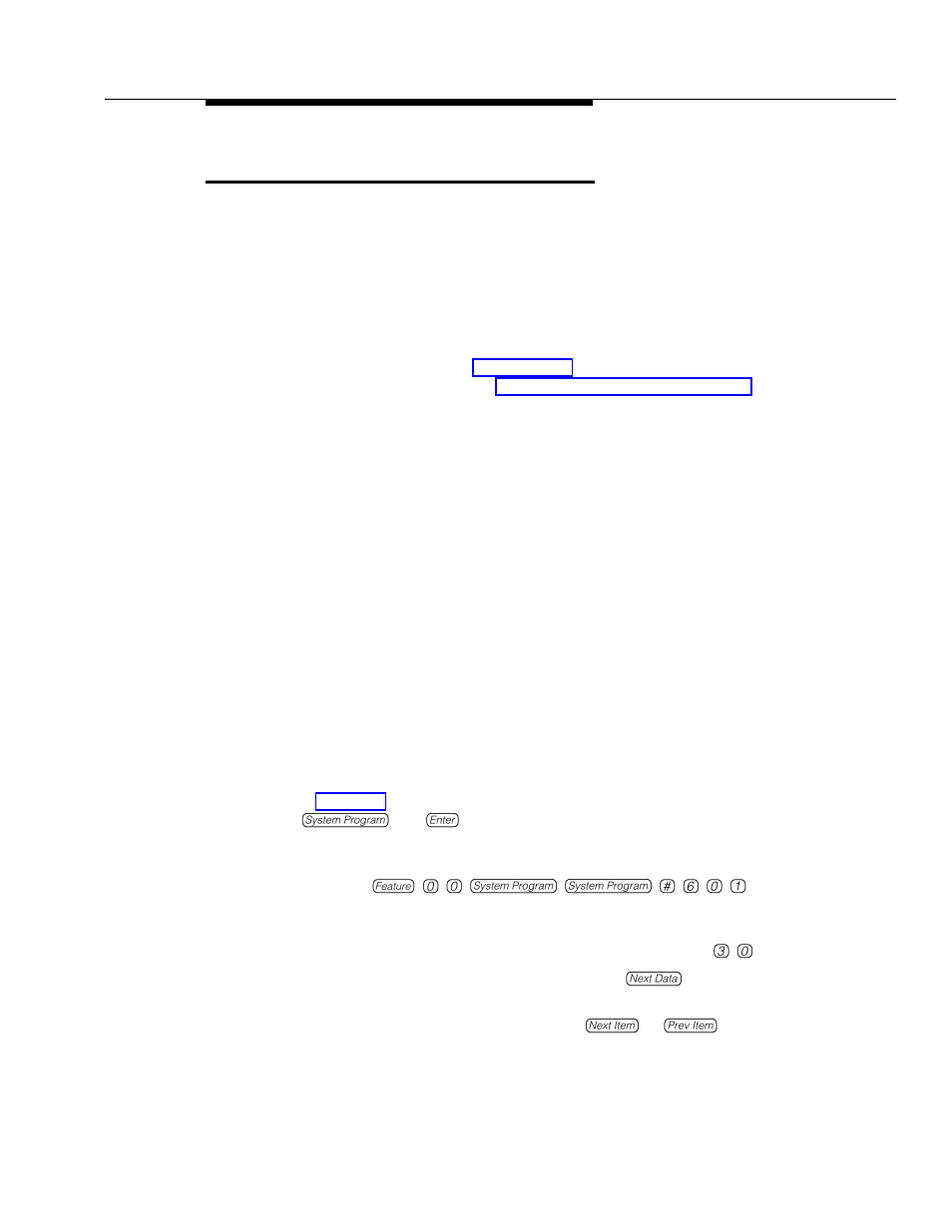 Fax machine extensions (#601), Description, Related features | Considerations, Valid entries, Programming, Fax machine extensions (#601) i | Polycom TransTalk 9000-Series User Manual | Page 247 / 484