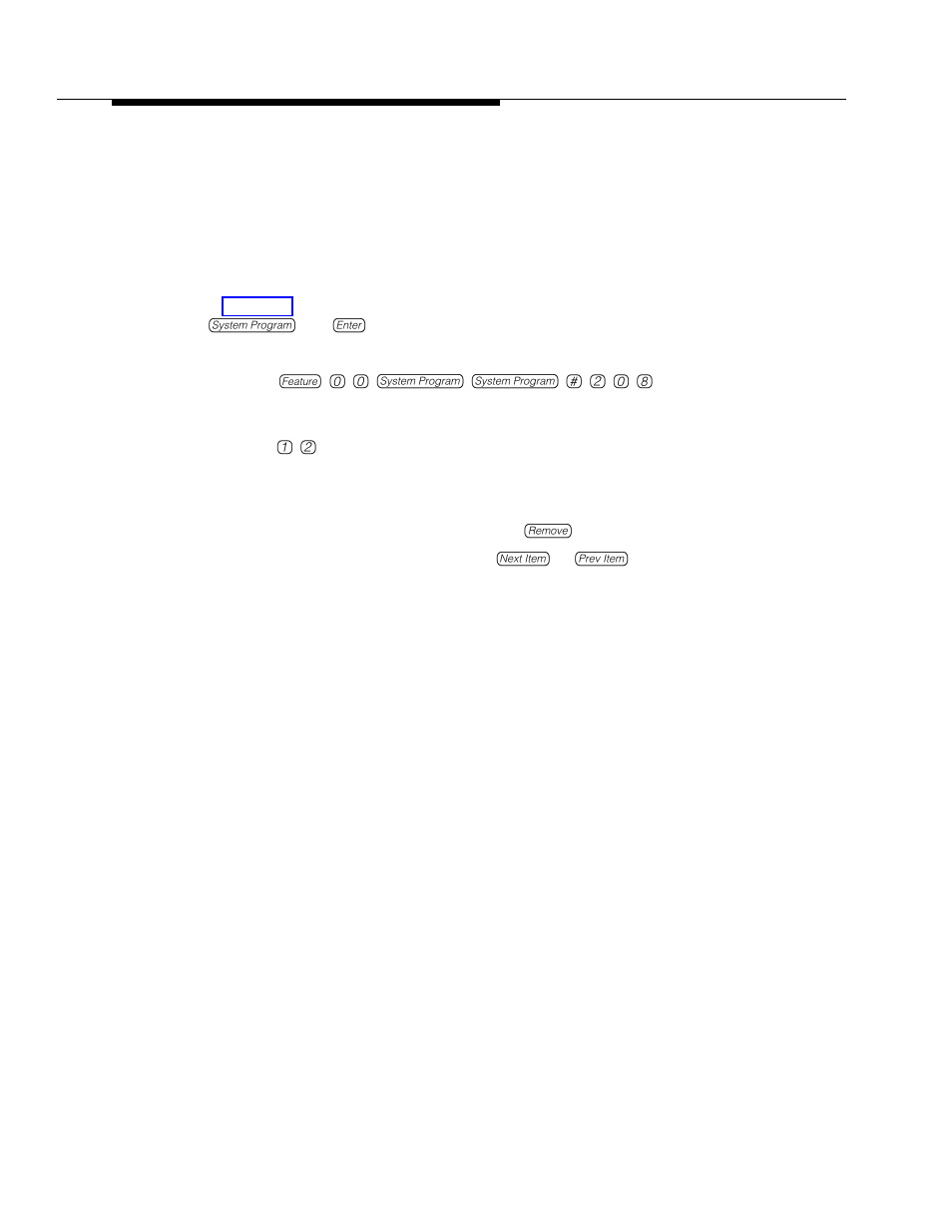 Valid entries, Programming | Polycom TransTalk 9000-Series User Manual | Page 288 / 484