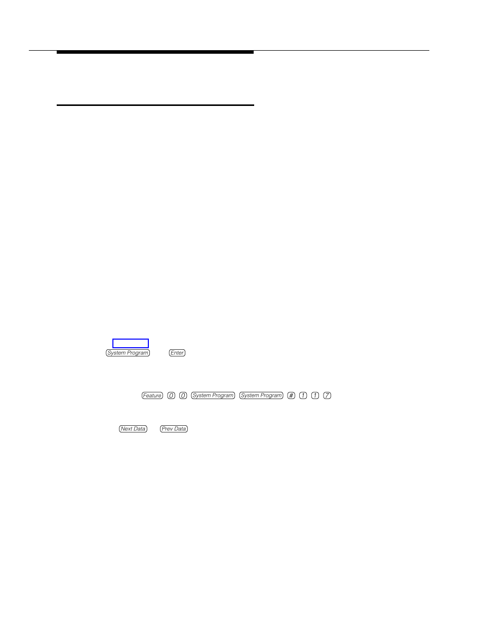 Vms cover rings (#117)— release 2.0 or earlier, Description, Related features | Valid entries, Programming, Vms cover rings (#117), Release 2.0 or earlier, 117 in | Polycom TransTalk 9000-Series User Manual | Page 392 / 484