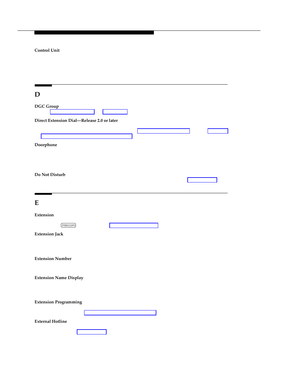 Direct extension dial, Irect extension dial | Polycom TransTalk 9000-Series User Manual | Page 461 / 484