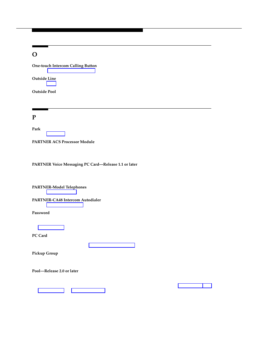 Pc card, E pool, Password | Polycom TransTalk 9000-Series User Manual | Page 465 / 484