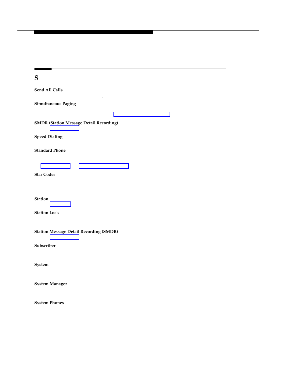 Send all calls, System mode, Standard phone | System, Mode, Simultaneous paging, E system phones | Polycom TransTalk 9000-Series User Manual | Page 467 / 484