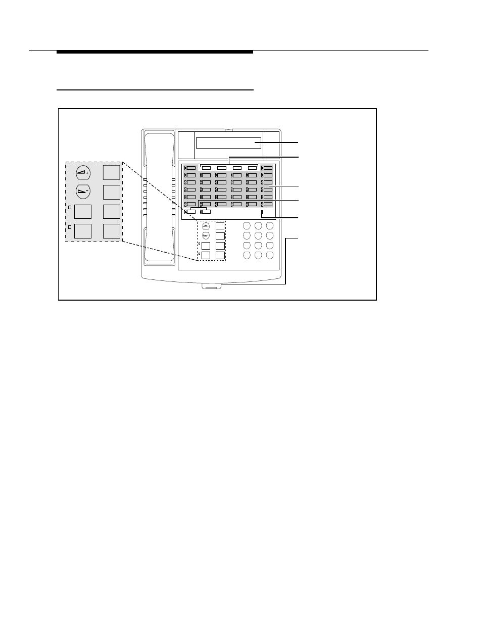 Buttons and indicators, 2 buttons and indicators, Learning about telephones | Figure 3-1. partner-34d phone, Display, Line/programmable buttons, Intercom buttons, Feature, Conf, Transfr | Polycom TransTalk 9000-Series User Manual | Page 68 / 484