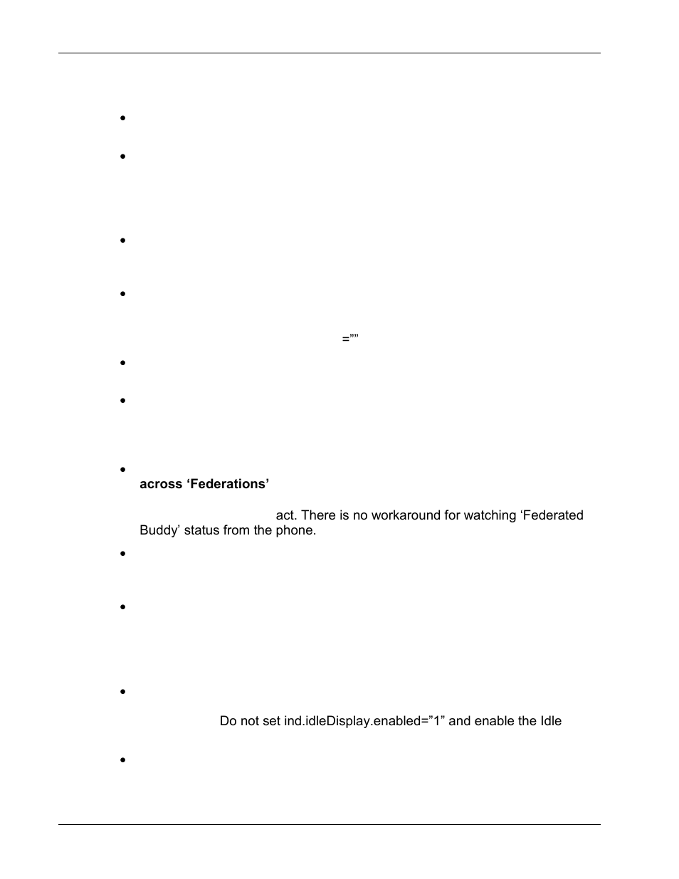 Outstanding issues | Polycom 1725-31402-001 User Manual | Page 150 / 154