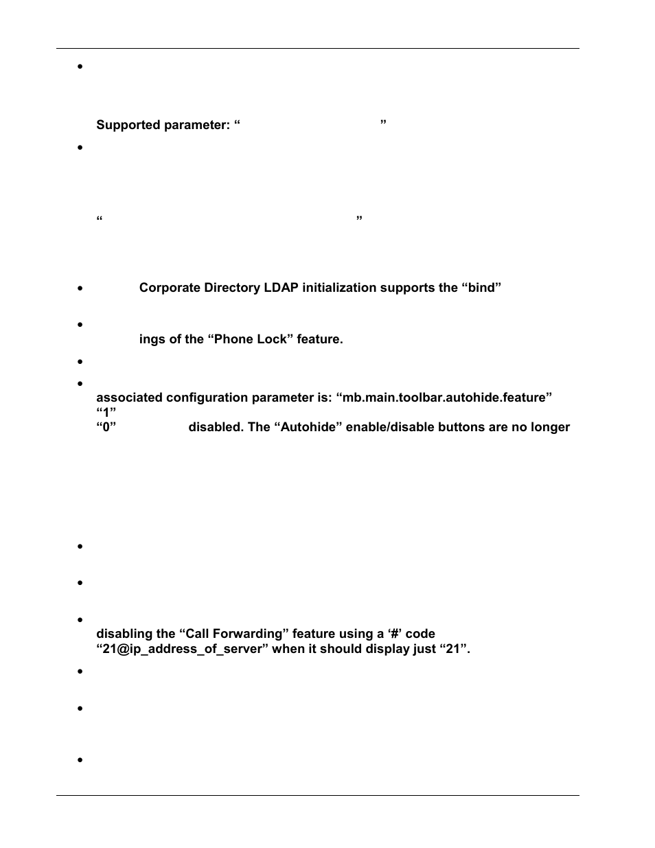 Removed features, Corrections | Polycom 1725-31402-001 User Manual | Page 28 / 154