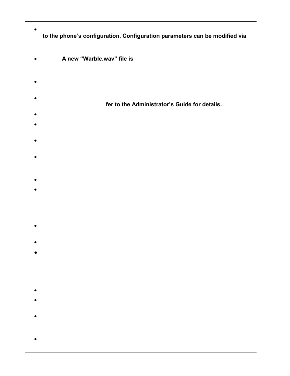 Removed features, Corrections | Polycom 1725-31402-001 User Manual | Page 36 / 154