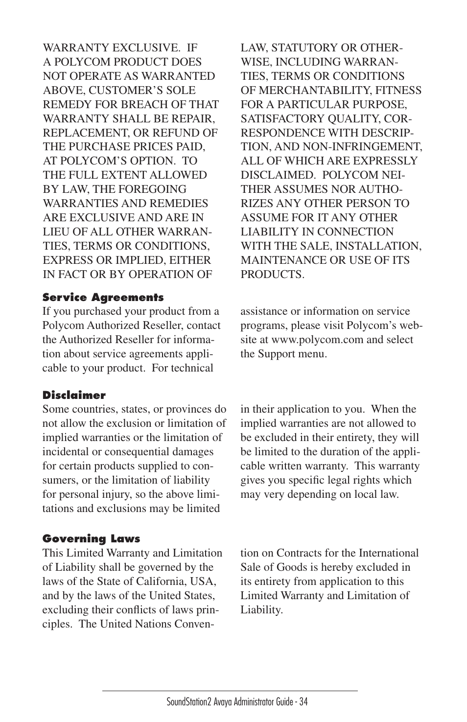 Polycom 2490 User Manual | Page 34 / 36