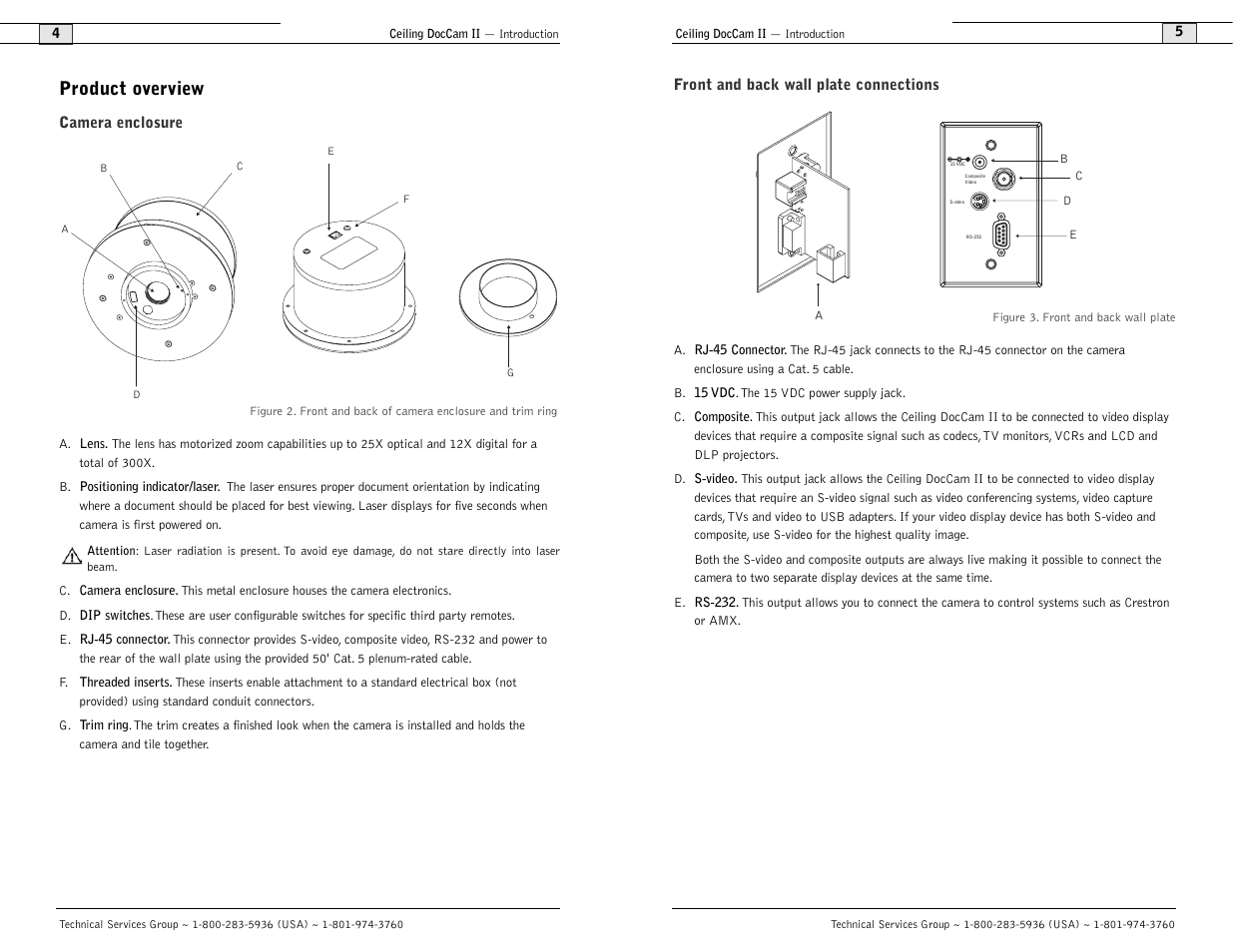 Product overview | Polycom Ceiling DocCam User Manual | Page 4 / 22