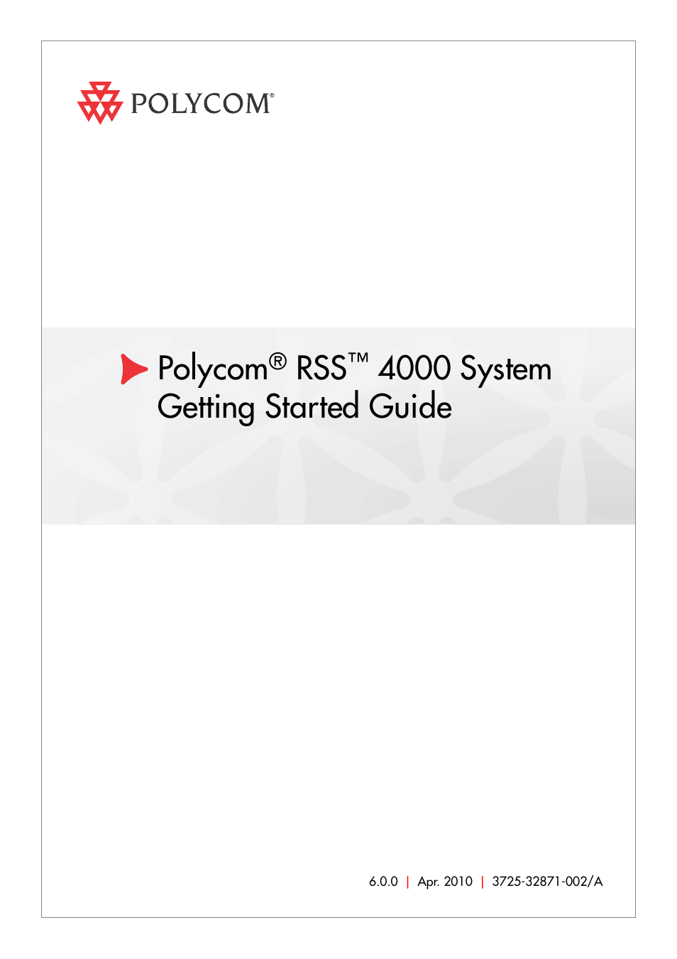 Polycom RSS 4000 User Manual | 13 pages