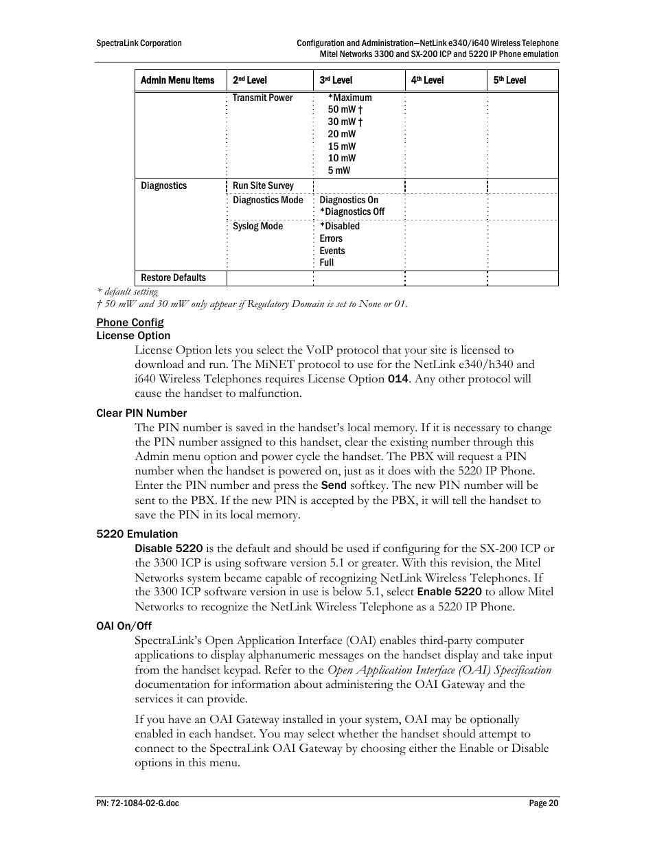 Polycom Mitel Networks 3300 User Manual | Page 20 / 60