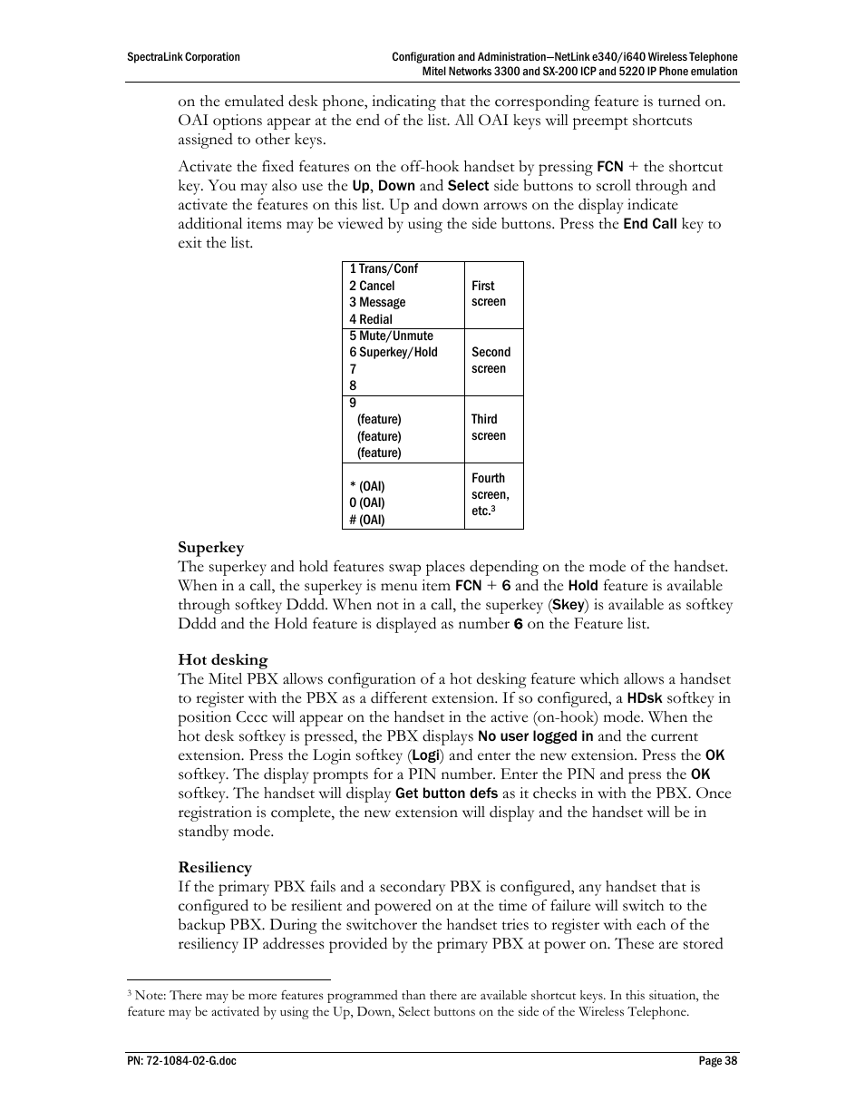 Polycom Mitel Networks 3300 User Manual | Page 38 / 60