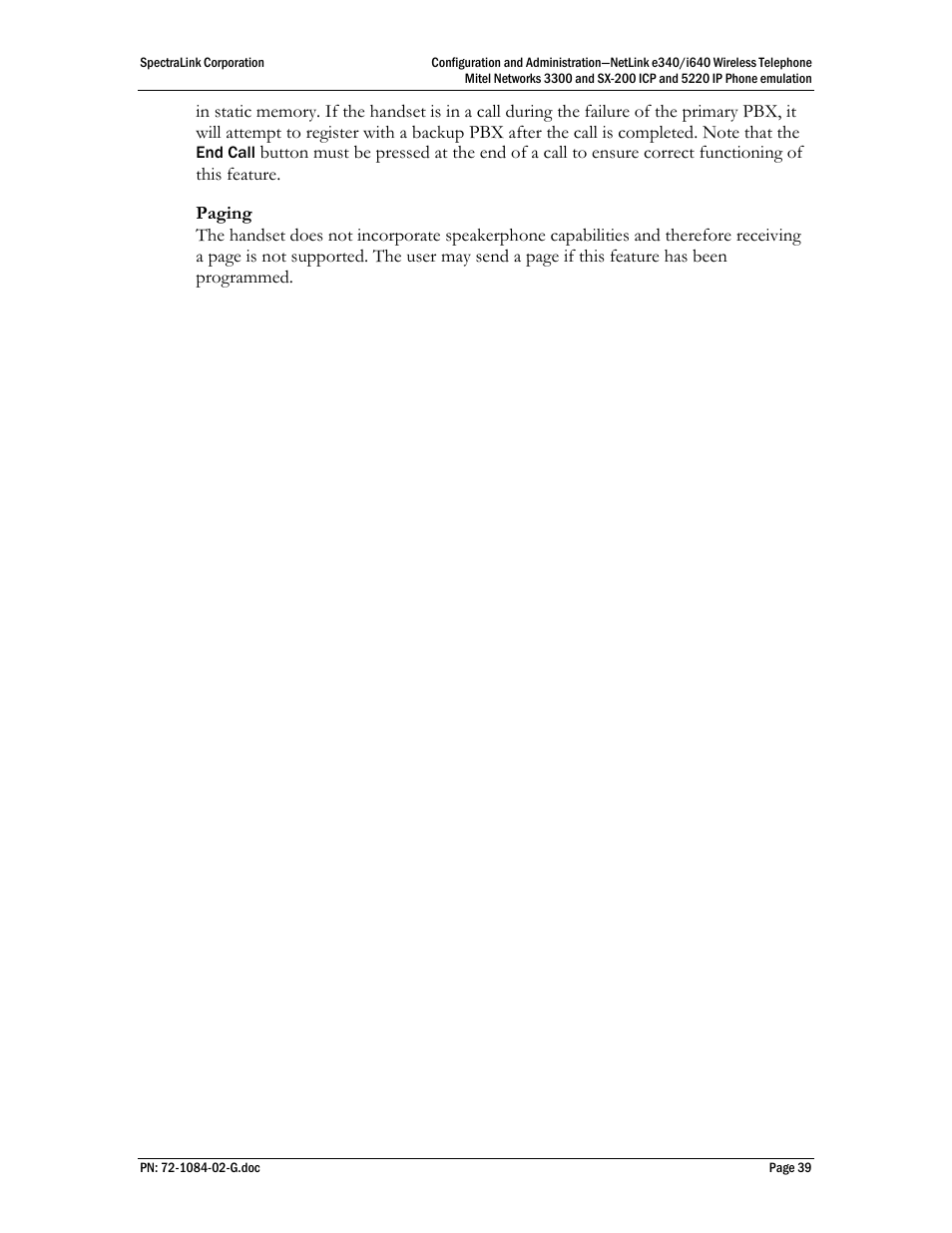 Polycom Mitel Networks 3300 User Manual | Page 39 / 60