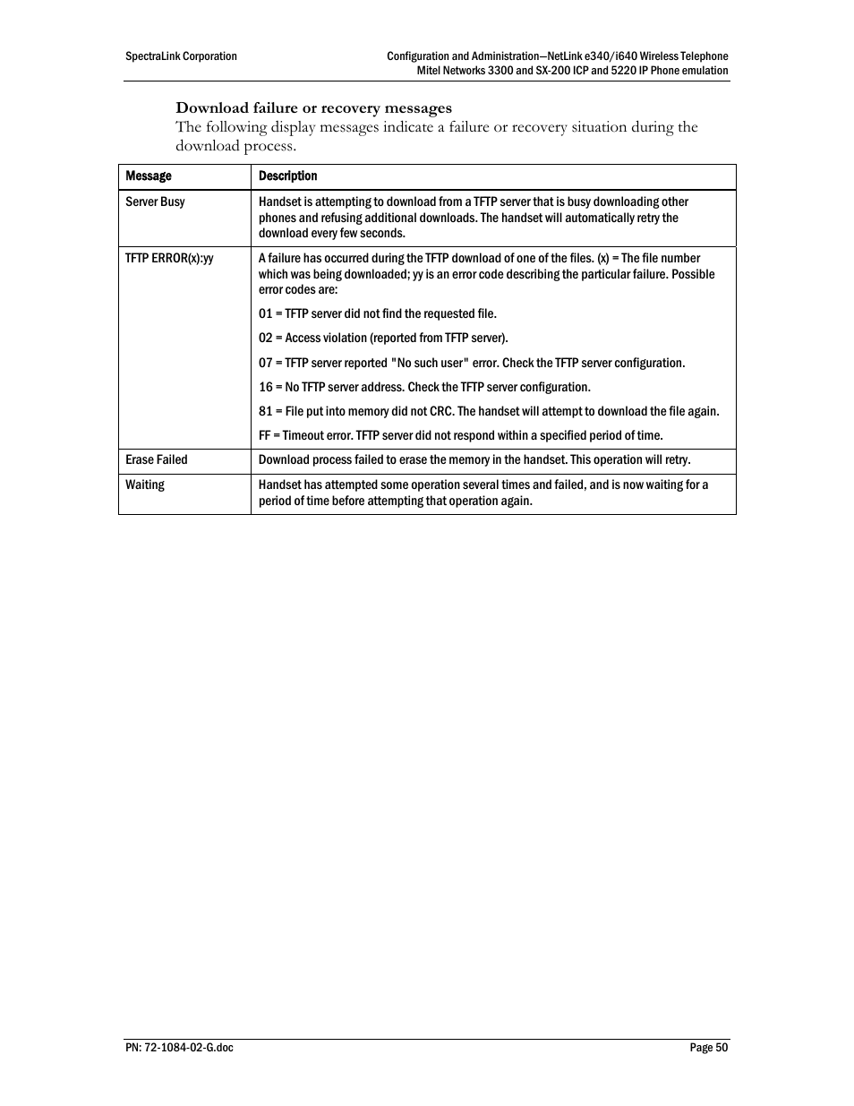 Polycom Mitel Networks 3300 User Manual | Page 50 / 60