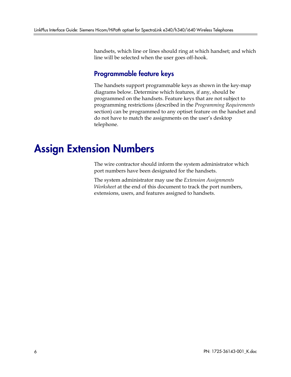 Assign extension numbers | Polycom SpectraLink 1725-36143-001 User Manual | Page 6 / 21