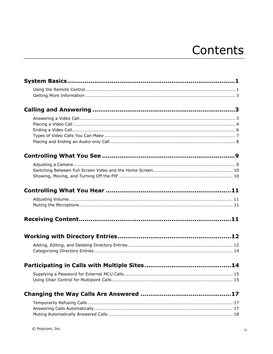 Polycom V500 User Manual | Page 3 / 27