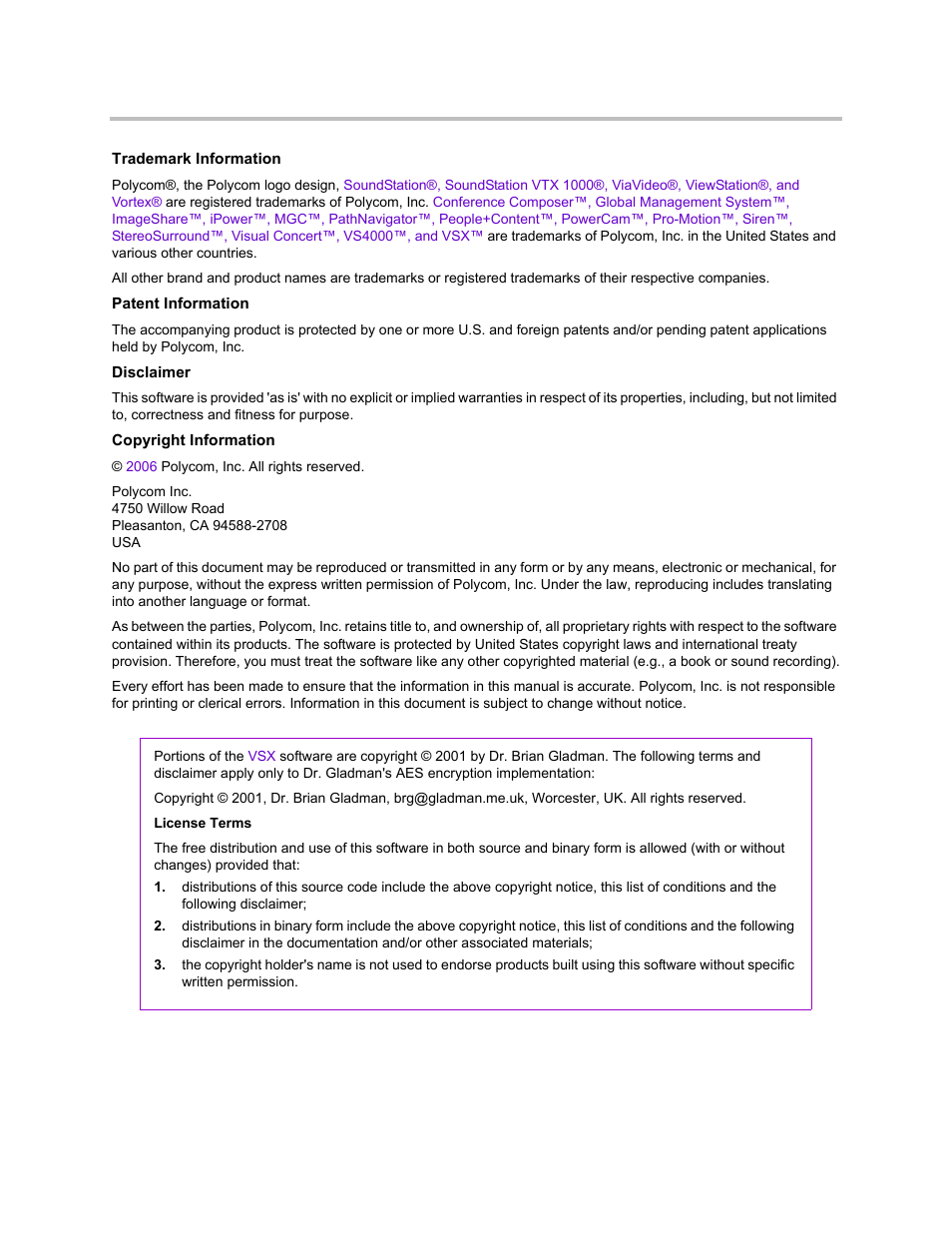 Polycom RAS200A User Manual | Page 2 / 28