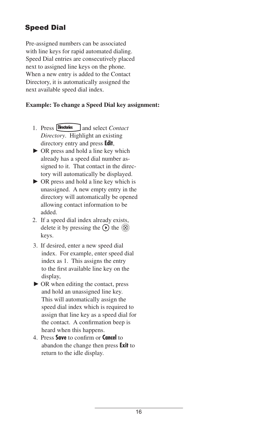 Speed dial | Polycom IP 600/601 User Manual | Page 19 / 39