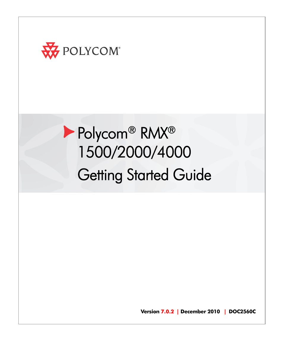 Polycom DOC2560C User Manual | 188 pages