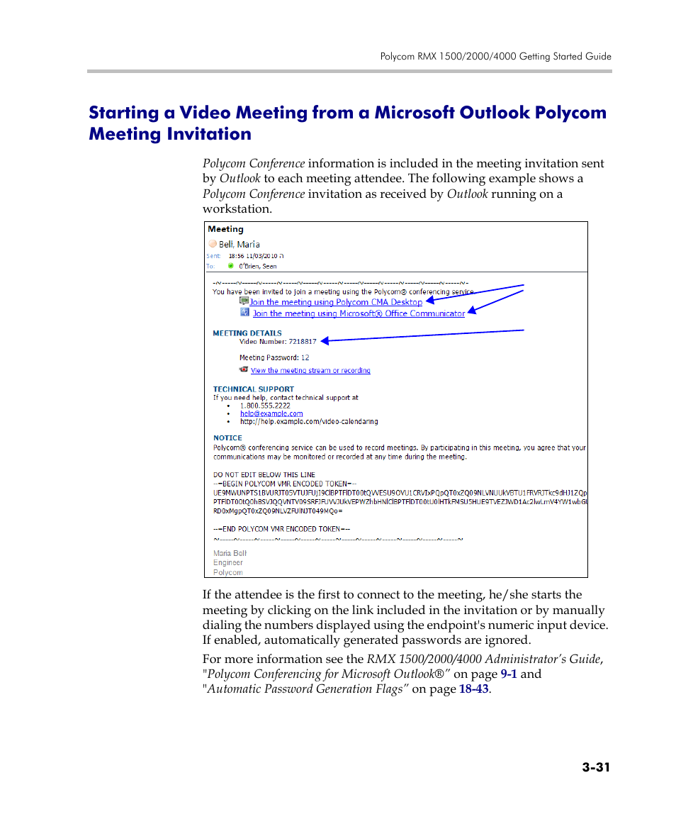 Meeting invitation -31 | Polycom DOC2560C User Manual | Page 109 / 188