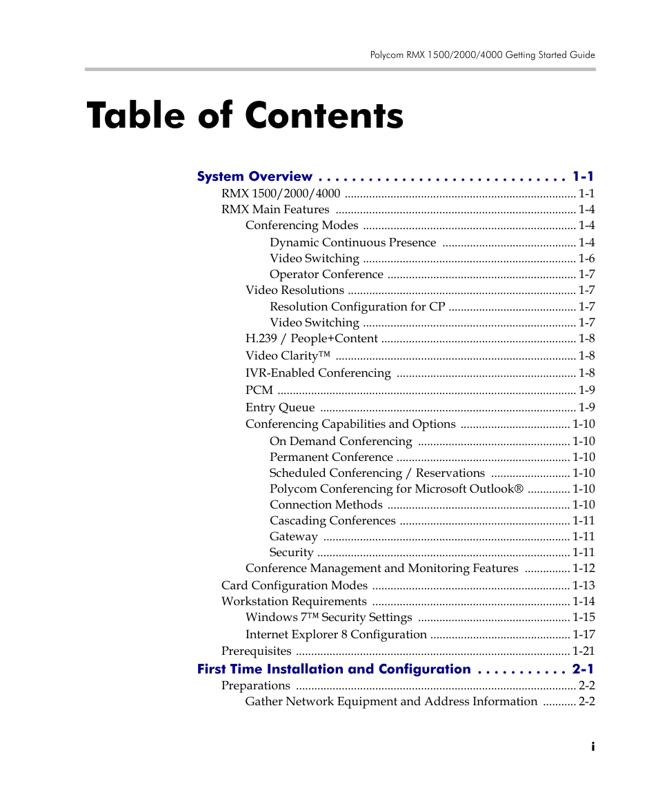 Polycom DOC2560C User Manual | Page 5 / 188