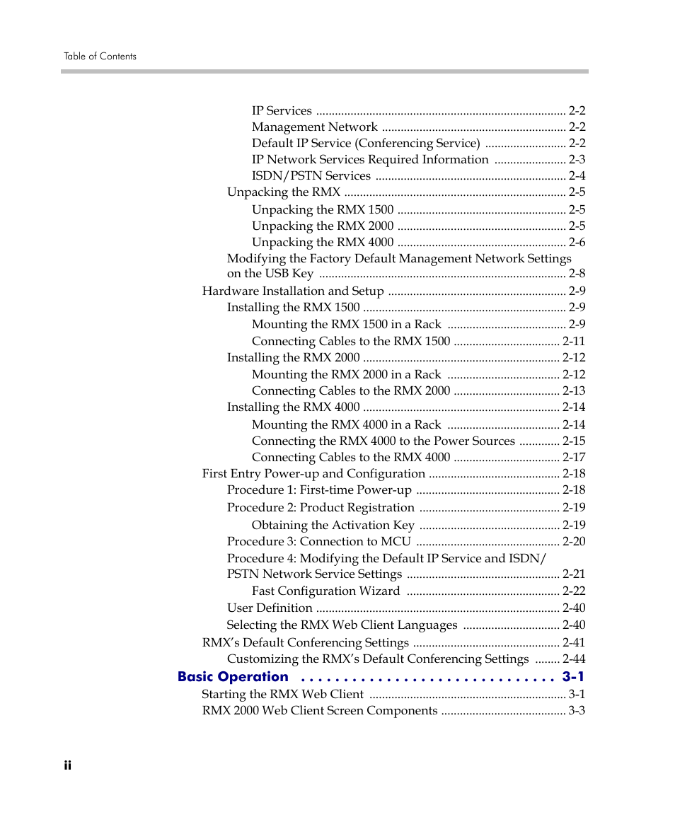 Polycom DOC2560C User Manual | Page 6 / 188