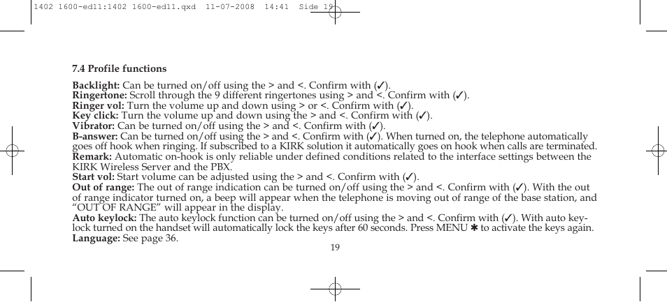 Polycom KIRK 3040 User Manual | Page 19 / 52