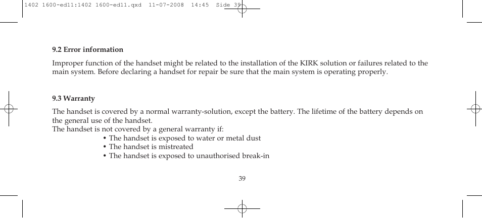 Polycom KIRK 3040 User Manual | Page 39 / 52