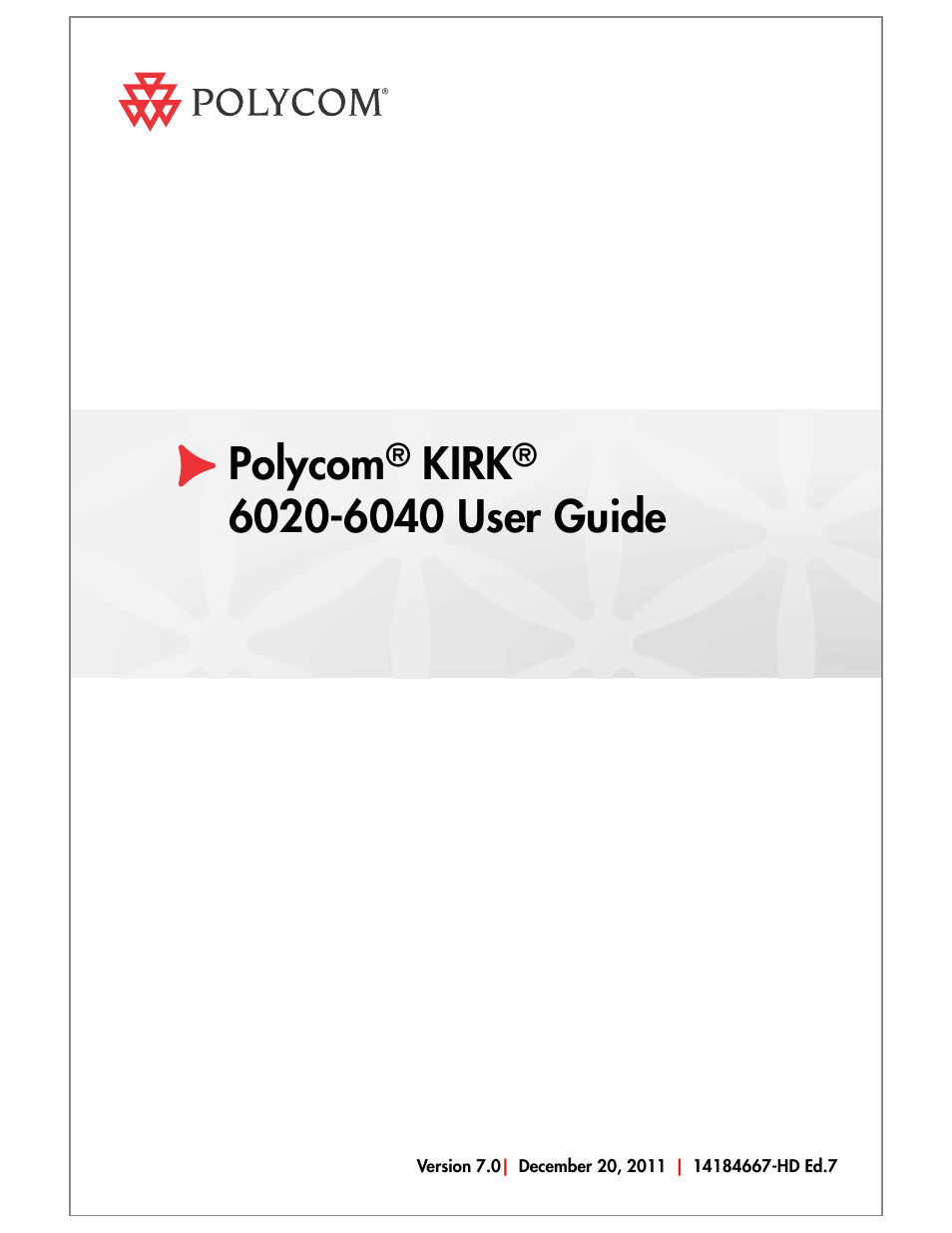 Polycom KIRK 6040 User Manual | 83 pages