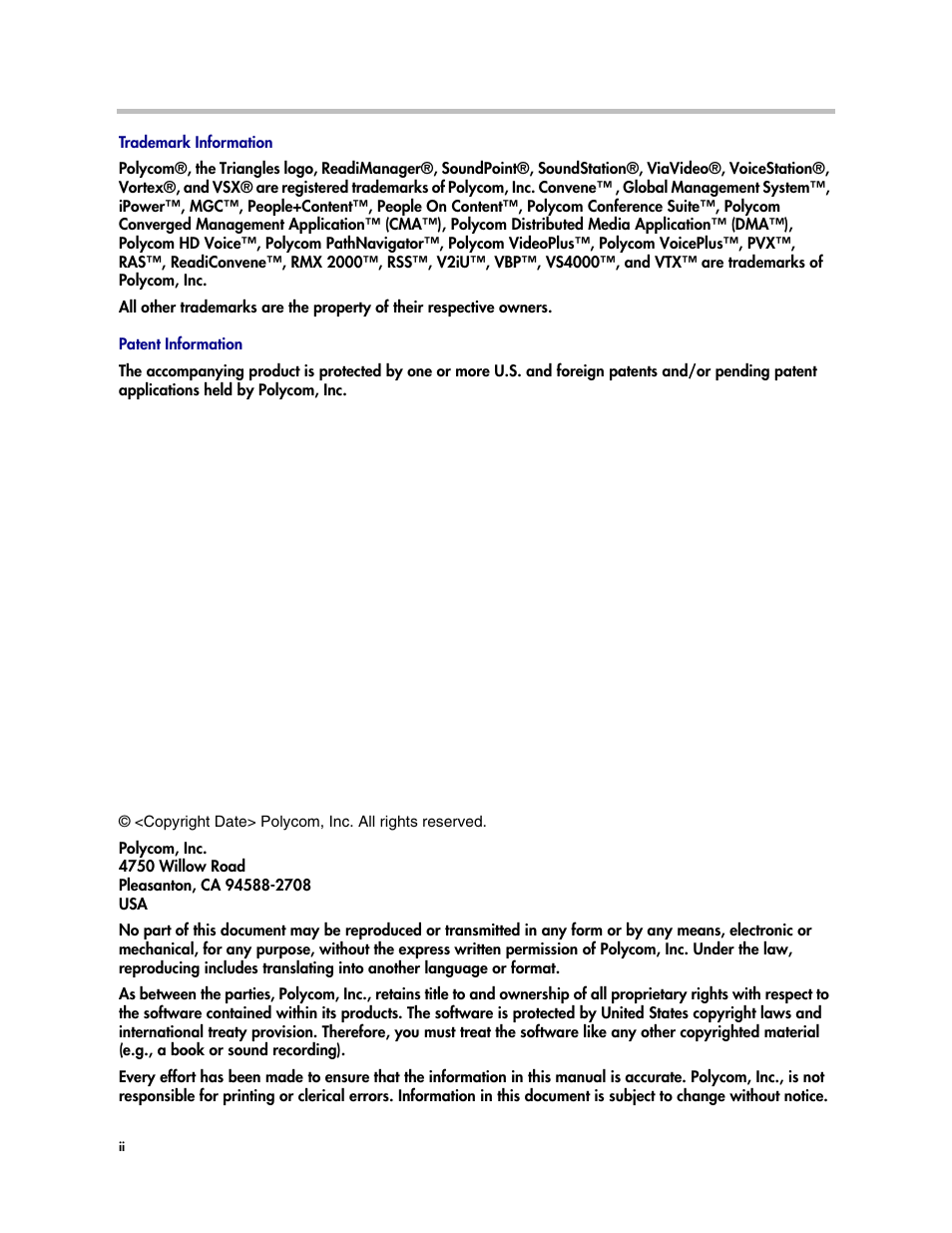 Polycom KIRK 6040 User Manual | Page 2 / 83