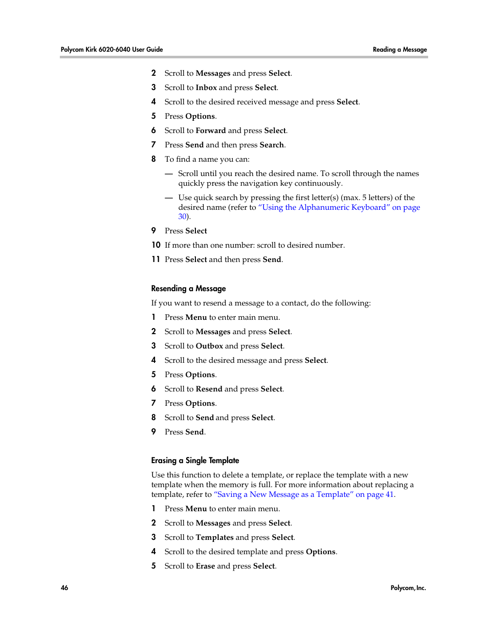 Polycom KIRK 6040 User Manual | Page 45 / 83