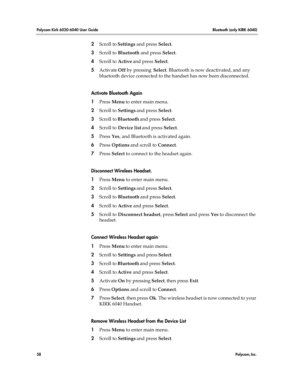 Polycom KIRK 6040 User Manual | Page 57 / 83