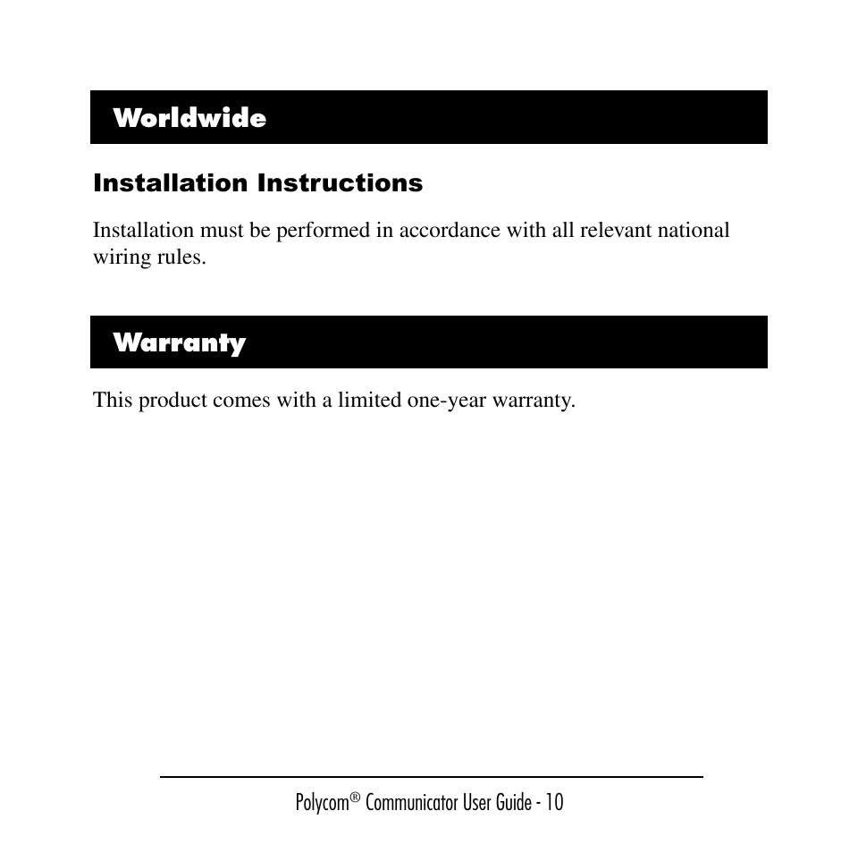 Polycom C100 User Manual | Page 12 / 90