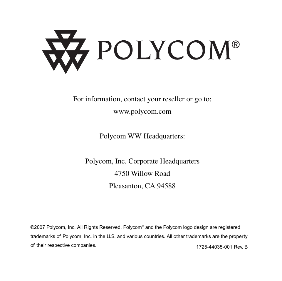 Polycom C100 User Manual | Page 13 / 90