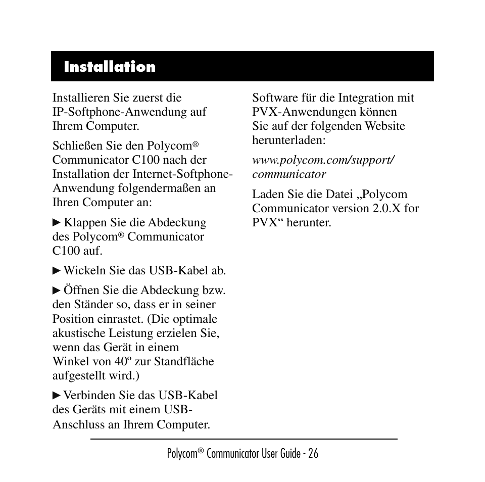 Polycom C100 User Manual | Page 28 / 90