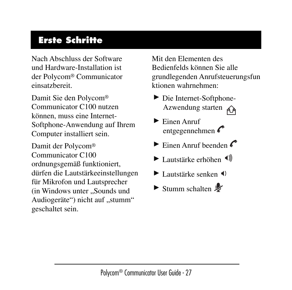 Polycom C100 User Manual | Page 29 / 90