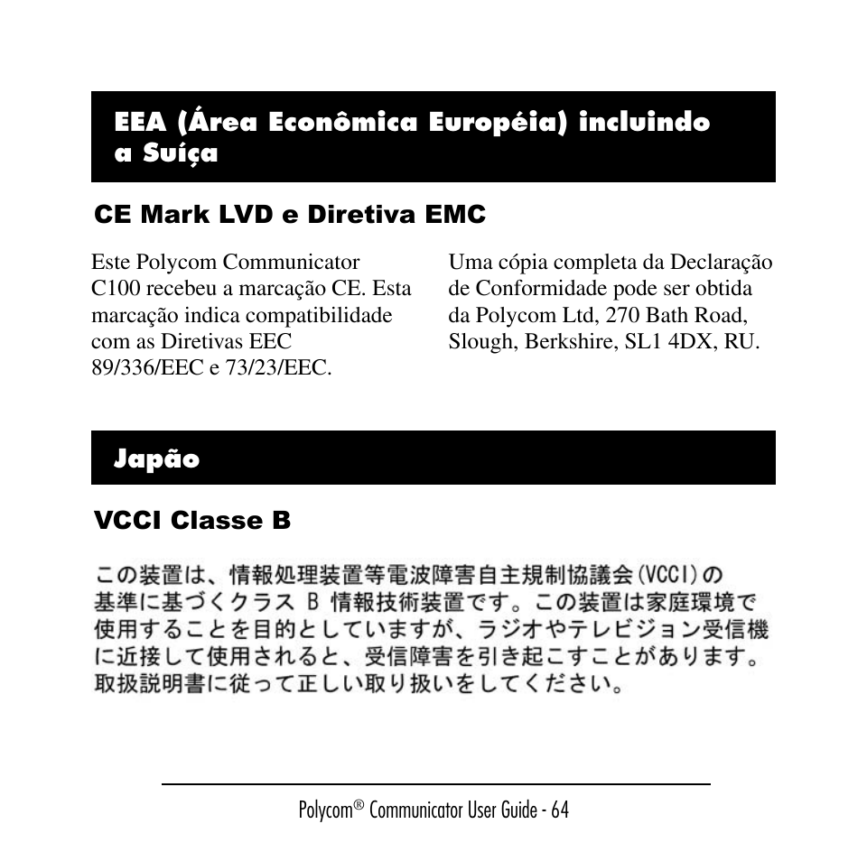 Polycom C100 User Manual | Page 66 / 90