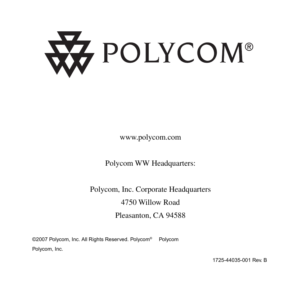 Polycom C100 User Manual | Page 79 / 90