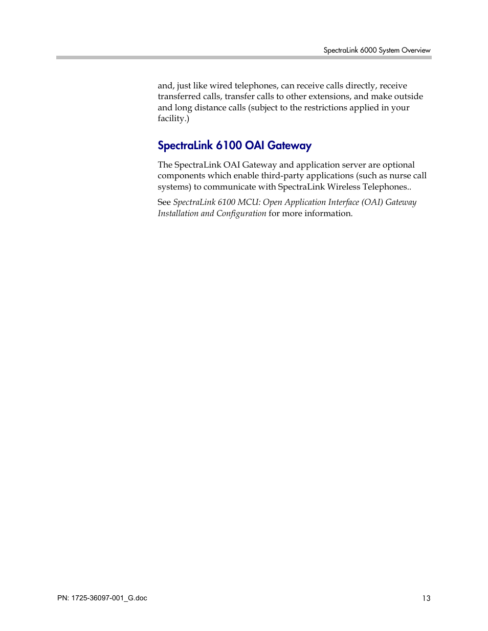Polycom SpectraLink 6100 MCU User Manual | Page 13 / 60