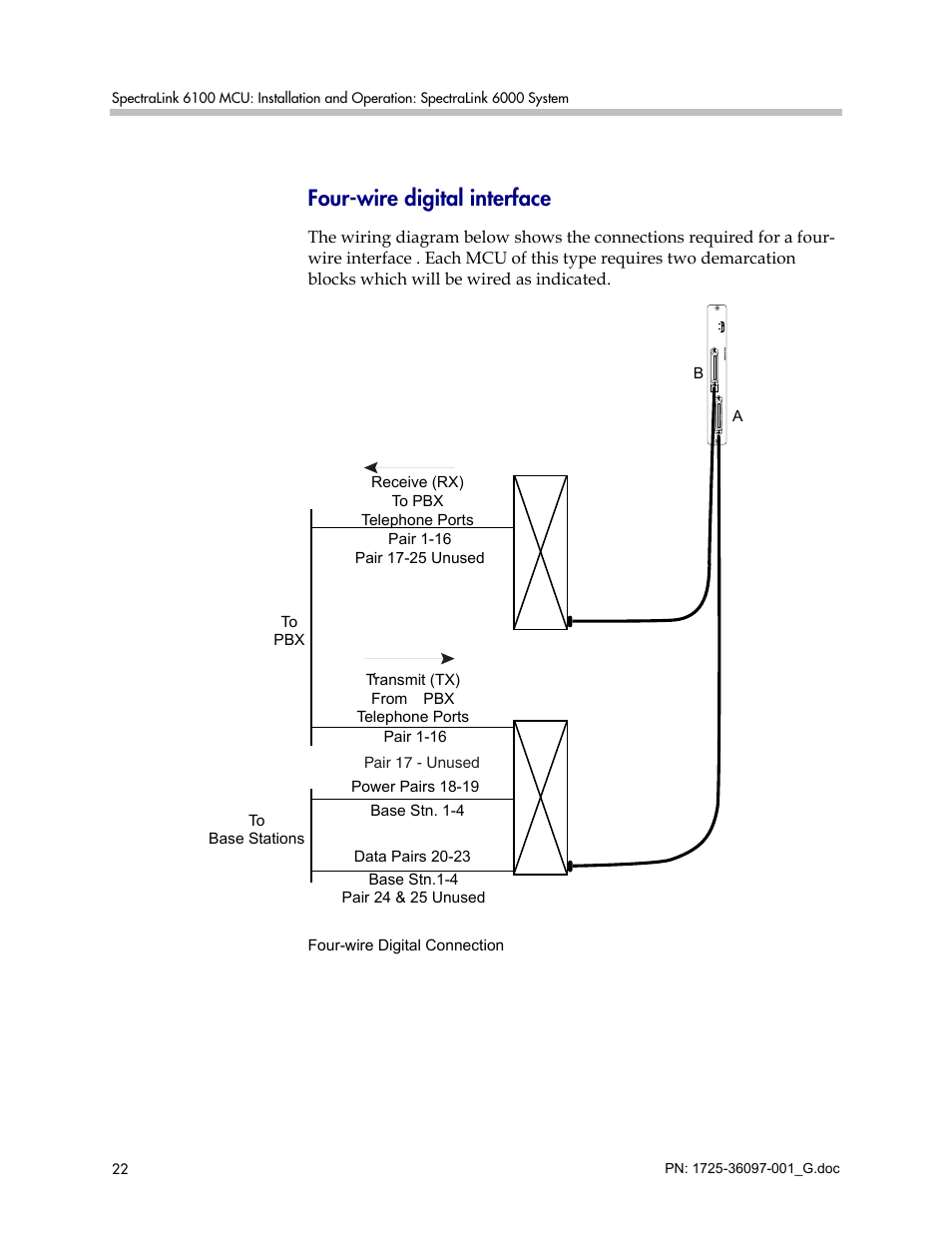 Four-wire digital interface | Polycom SpectraLink 6100 MCU User Manual | Page 22 / 60