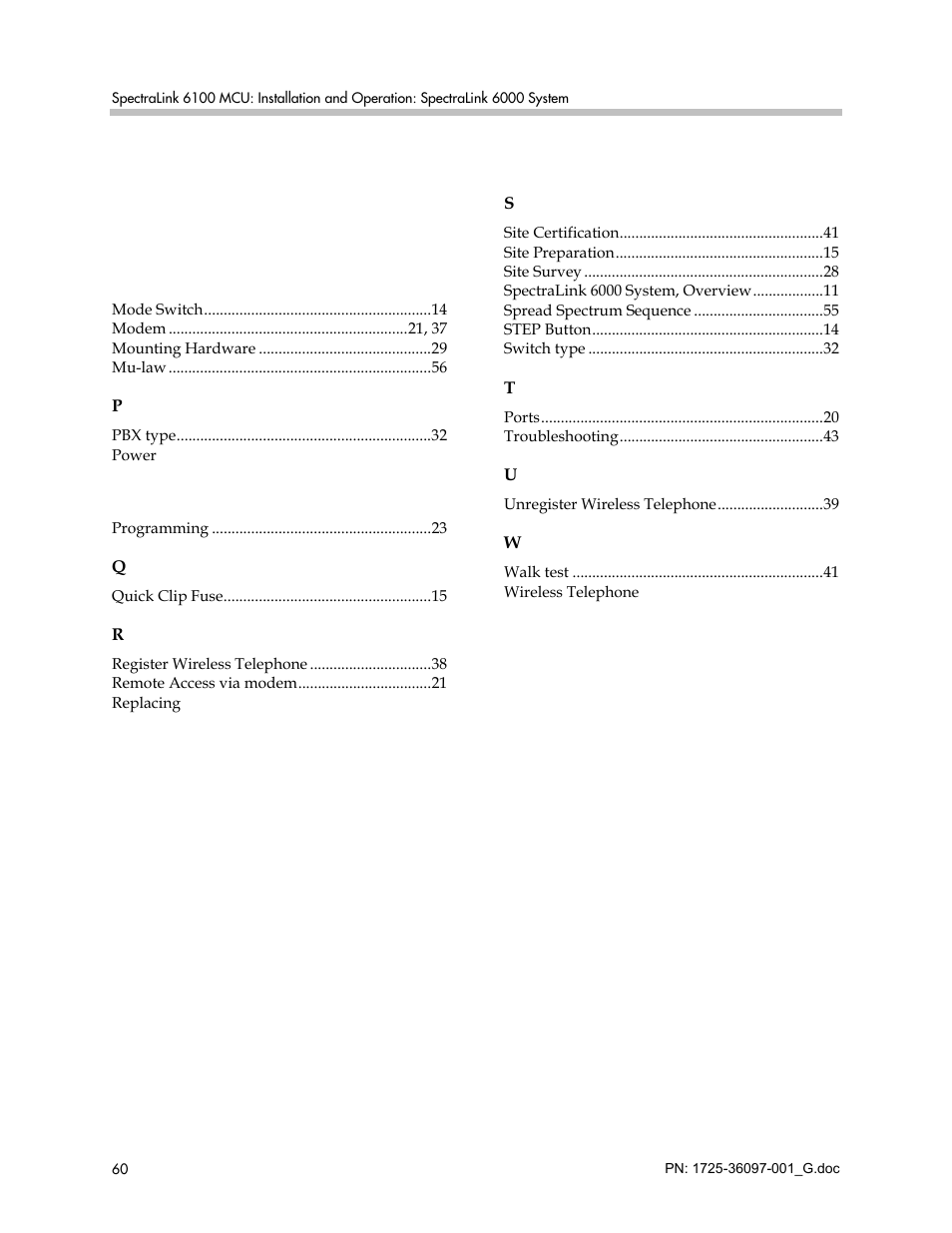 Polycom SpectraLink 6100 MCU User Manual | Page 60 / 60