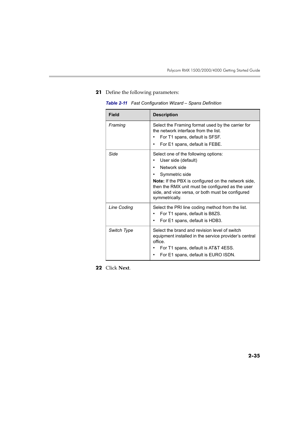 Polycom RMX DOC2579D User Manual | Page 65 / 160
